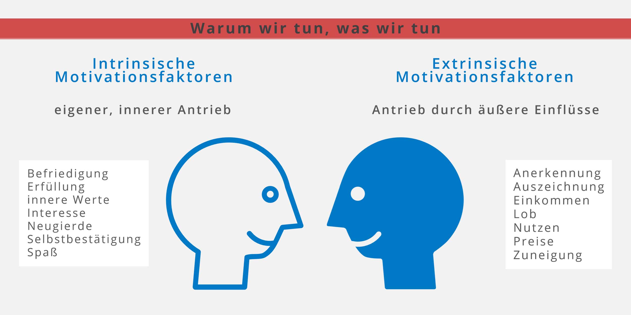 intrinsische und extrinsische Motivationsfaktoren||©TU Chemnitz, in Anlehnung an Siegfried Ferlin